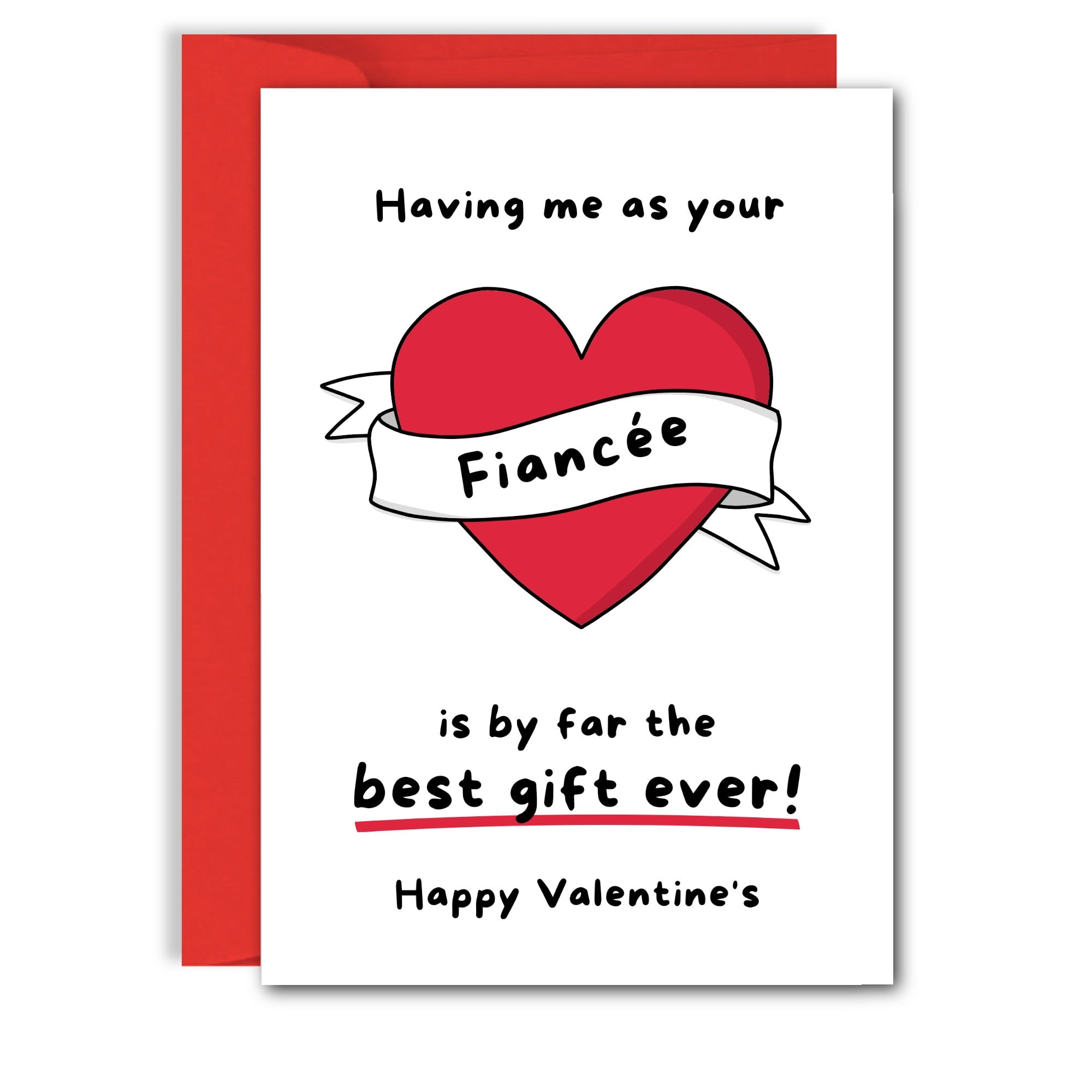 Funny Fiancé Valentines Card, Fiance, Funny Valentines Day, wife to be, fiancée, fiancé, from husband, for wife, for hubby