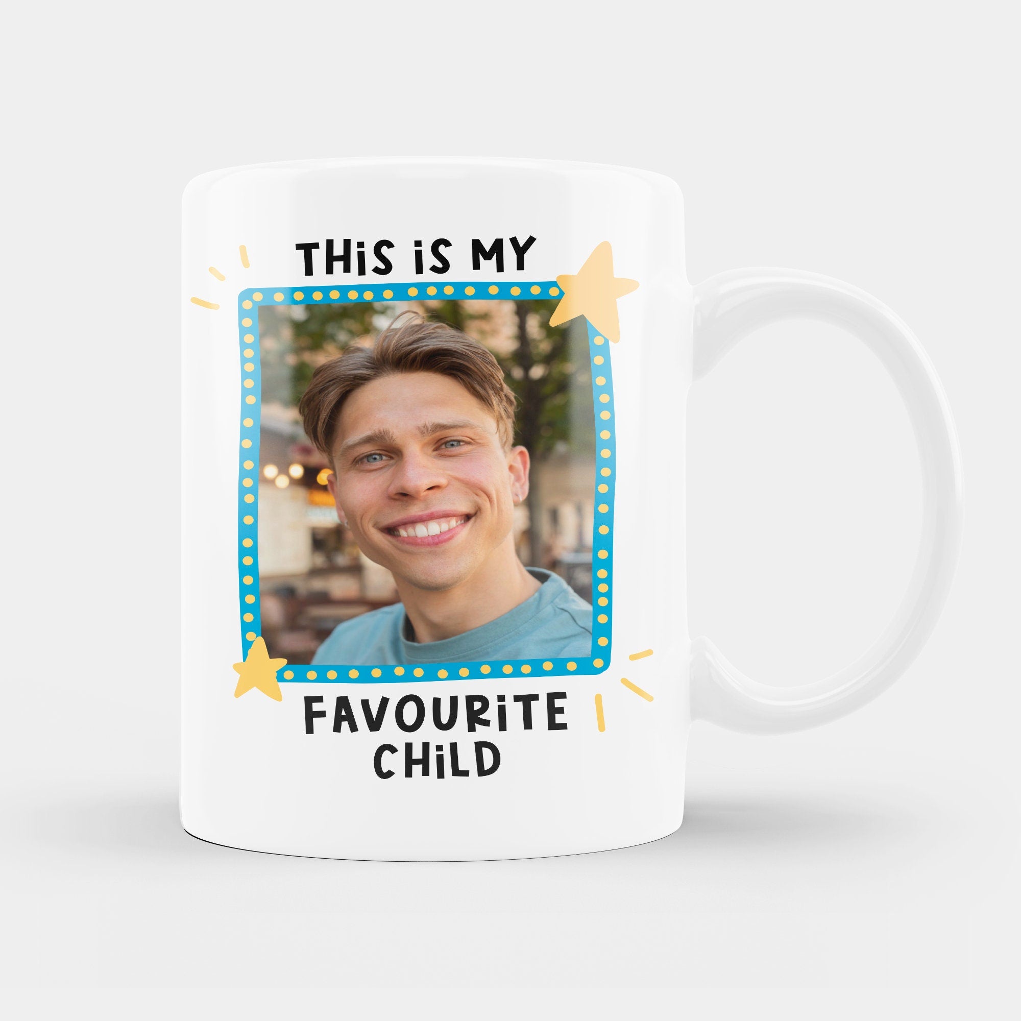 Personalised Photo Mug, Funny Favourite Child Mug, Funny Fathers Day Gift, Funny Cup for Dad, Funny Birthday Gift Dad, Father's
