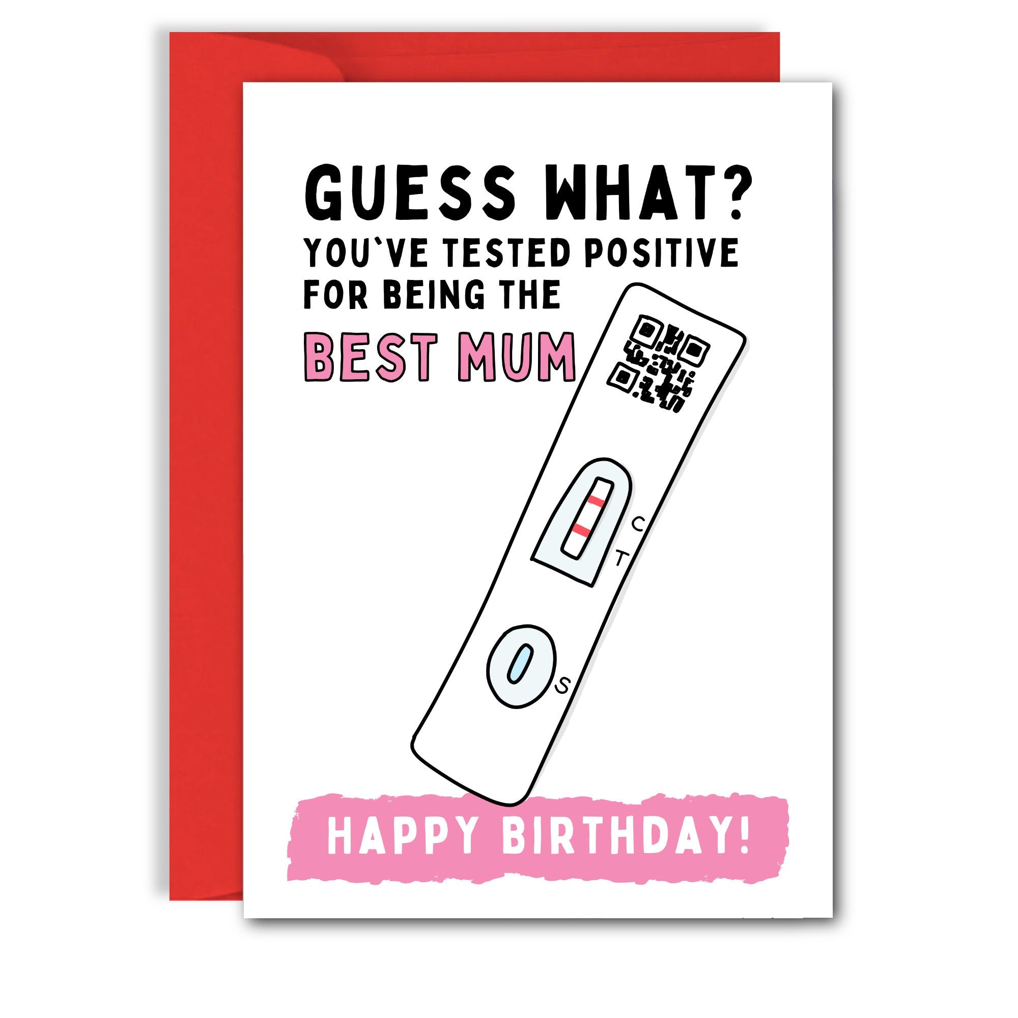 Funny Mum Birthday Card, Best Mum Card, Mum Birthday Card From Favourite Child