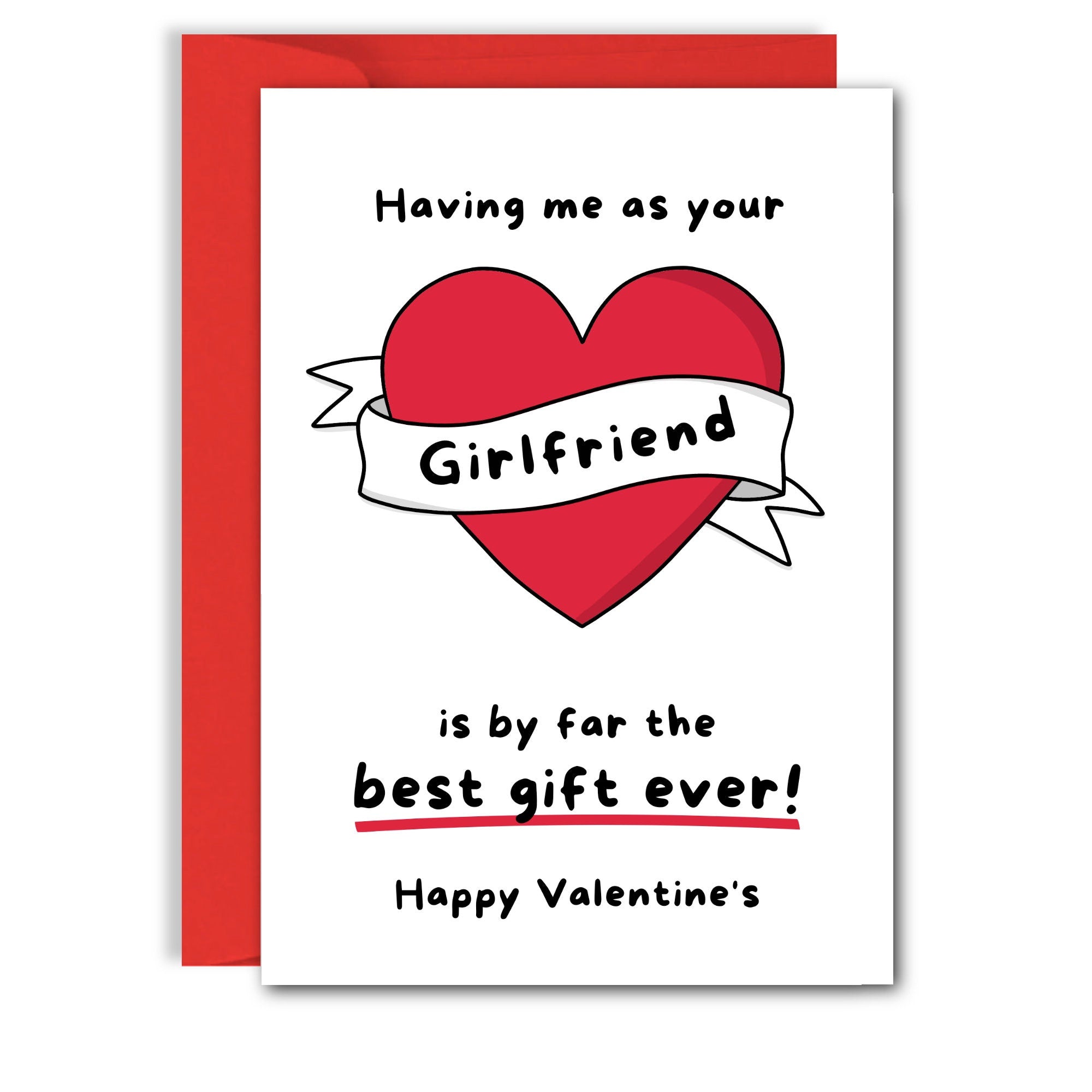 Funny Boyfriend Valentines Card, Funny Valentines Day, for boyfriend, from girlfriend, for girlfriend