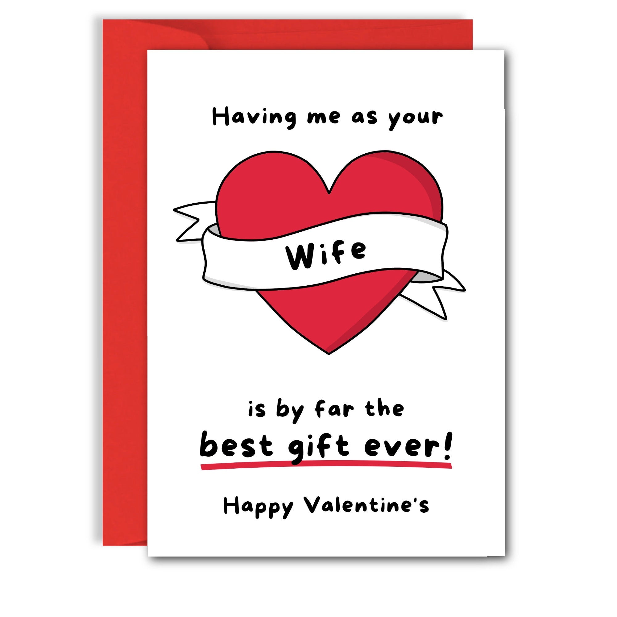 Funny Husband Valentines Card, Funny Valentines Day, for husband, from wife, for hubby