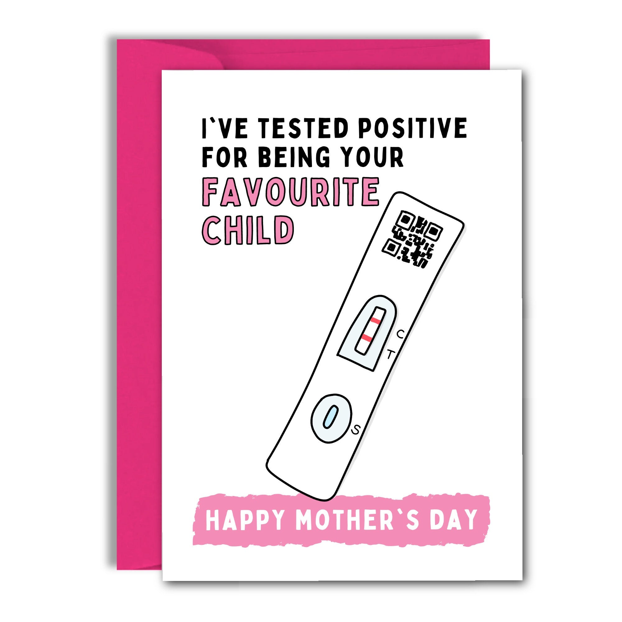Funny Mothers Day Card, Mother's Day Card From Favourite Child