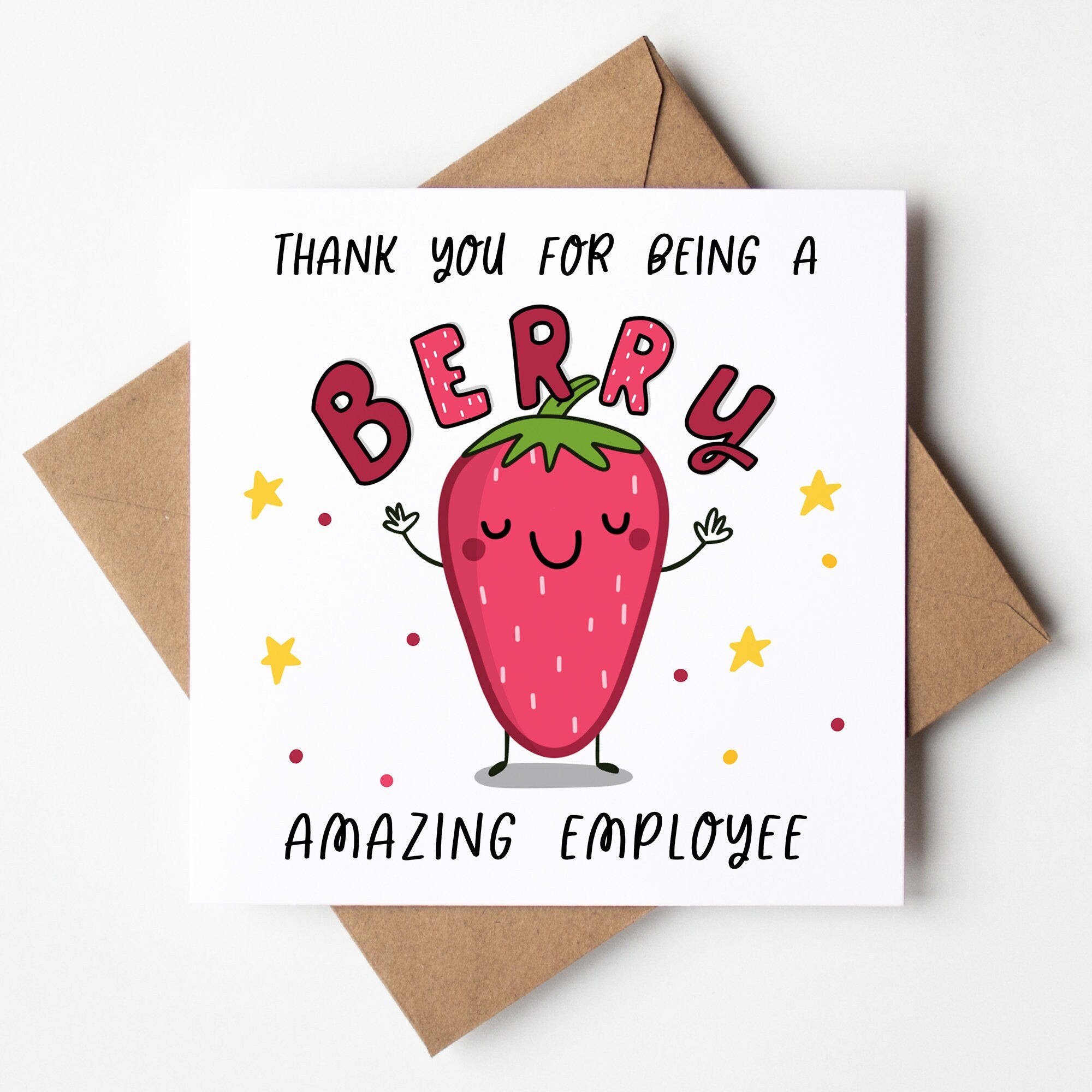 Employee Thank You Card, Work Bestie, Coworker Card, Appreciation, Gift To Say Thanks, Friendship Gift, Cute,  Best Friend
