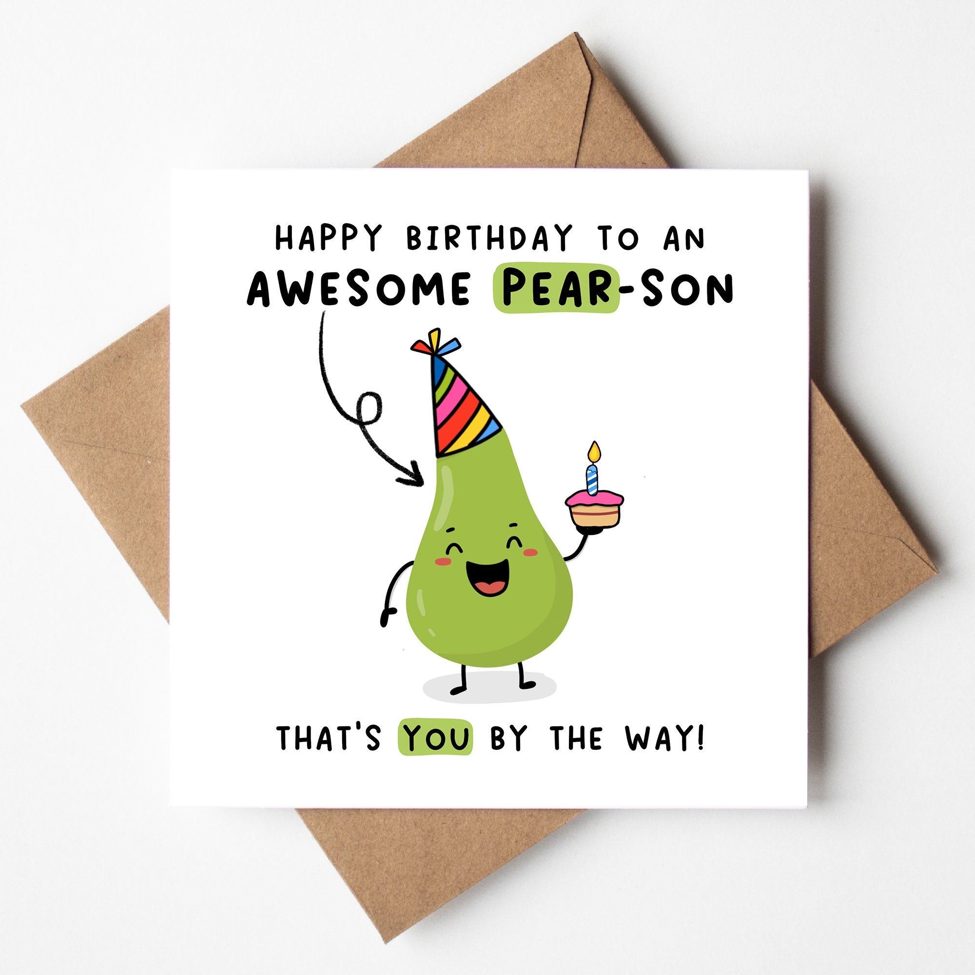 Happy birthday to an awesome Pear-son, for boyfriend, girlfriend, work bestie, sister, cousin