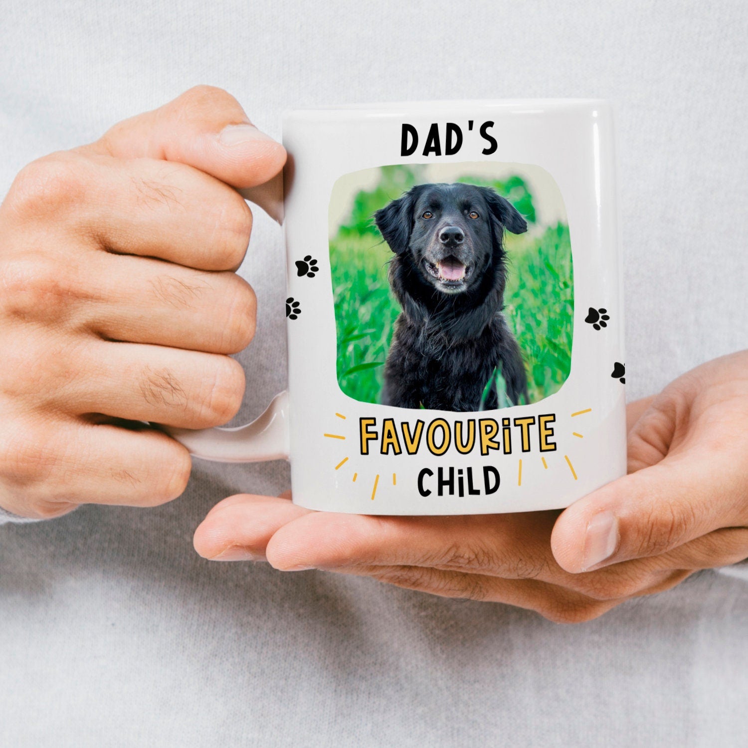 Dog Dad Fathers Day Gift - Personalised Mug From The Dog